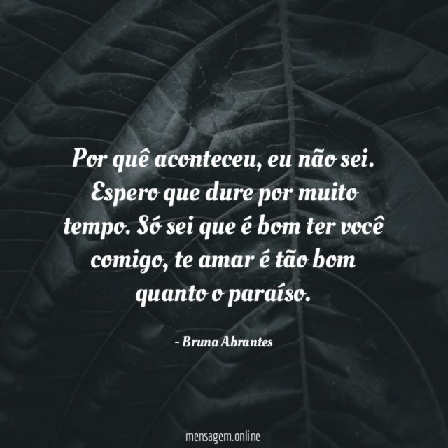 Por quê aconteceu