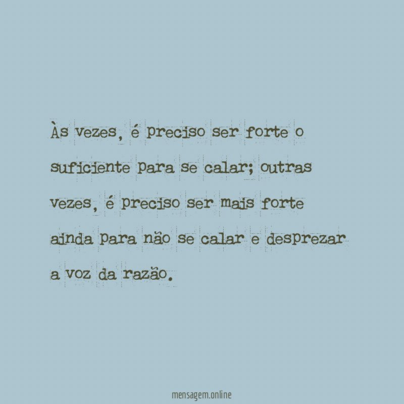 Às vezes