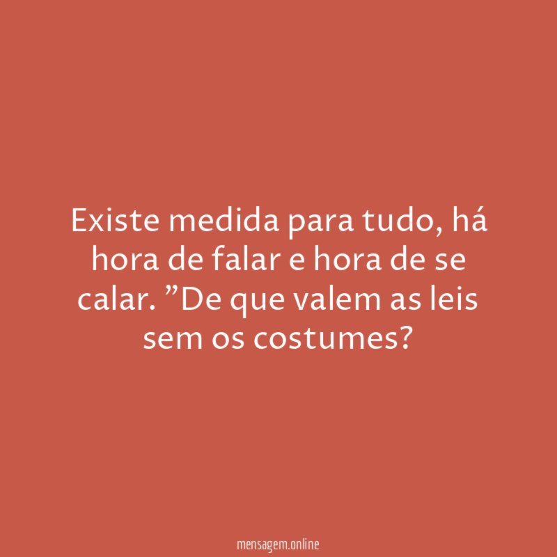 Existe medida para tudo