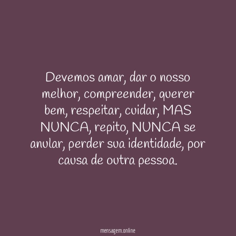 Devemos amar