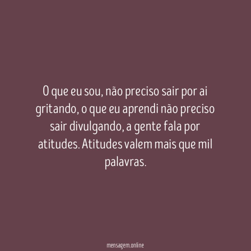 O que eu sou