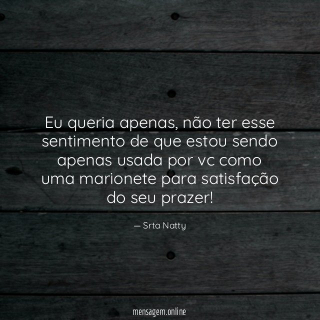 Eu queria apenas