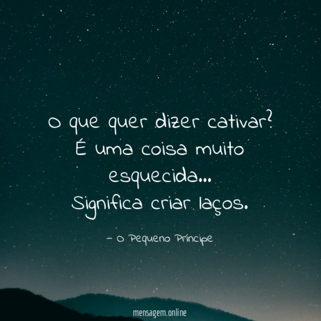 O que quer dizer cativar