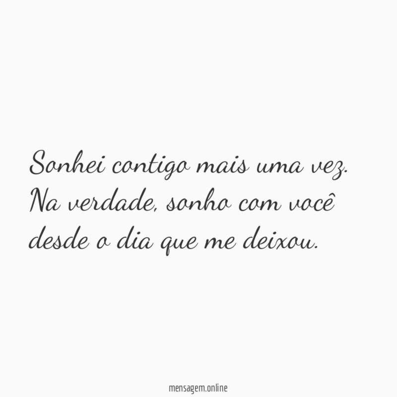 Sonhei contigo mais uma vez