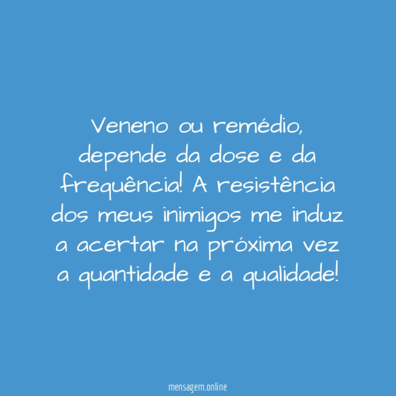 Veneno ou remédio