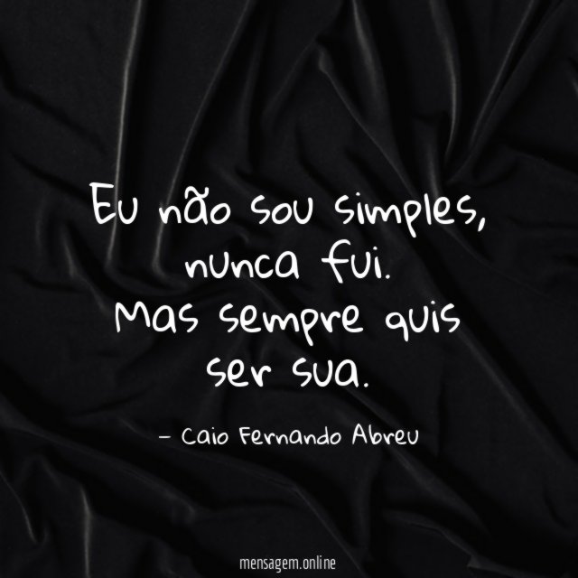 Eu não sou simples