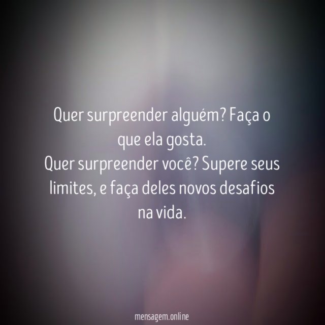 Quer surpreender alguém