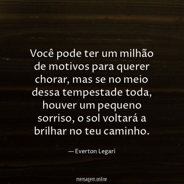Você pode ter um milhão de motivos para querer chorar