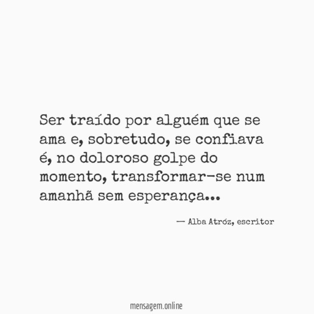 Ser traído por alguém que se ama