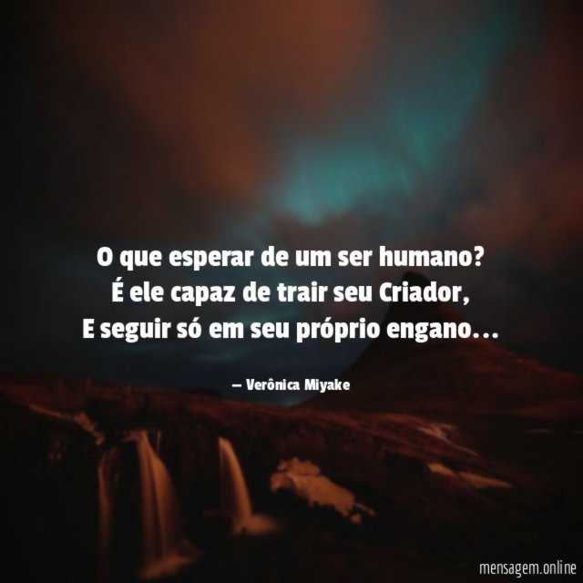 O que esperar de um ser humano