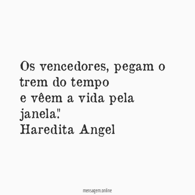 Os vencedores