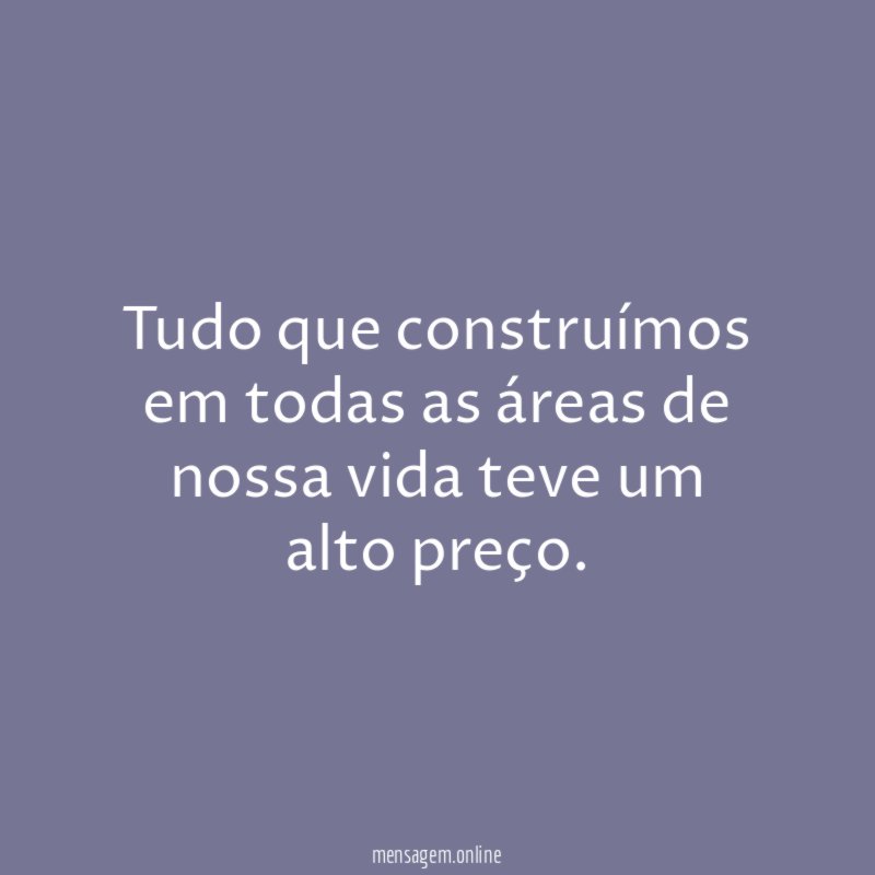 Tudo que construímos em todas as áreas de