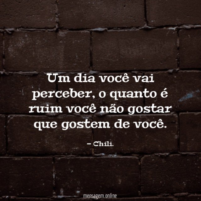 Um dia você vai perceber