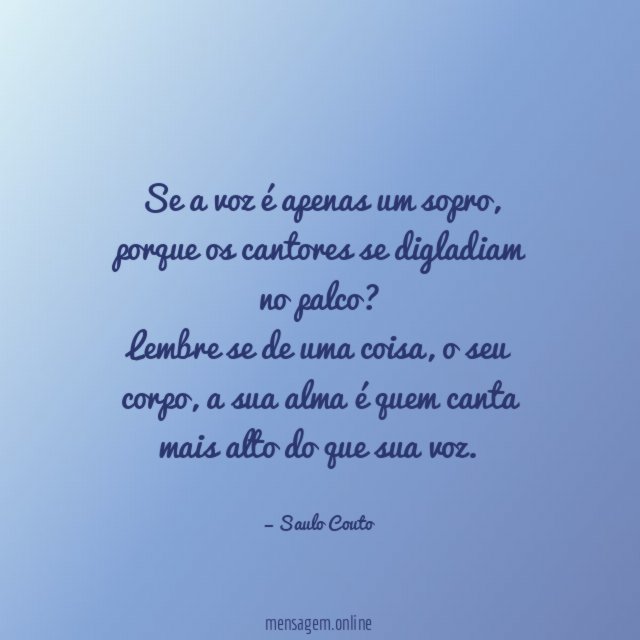 Se a voz é apenas um sopro