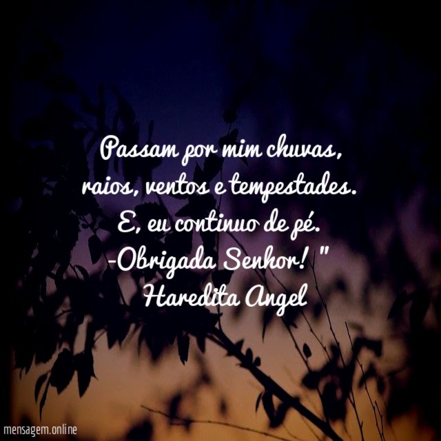 Passam por mim chuvas
