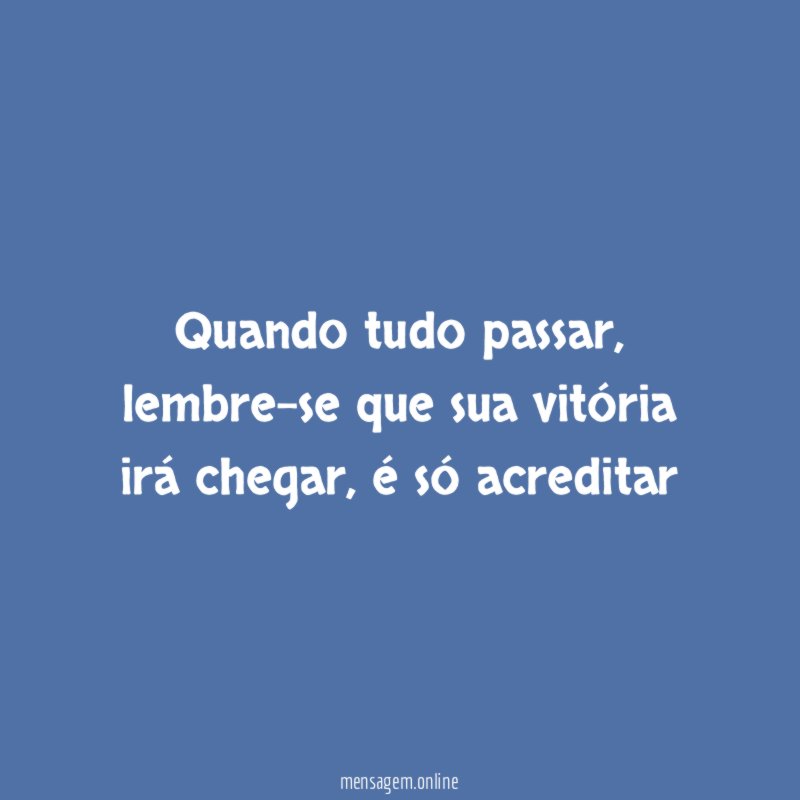 Quando tudo passar