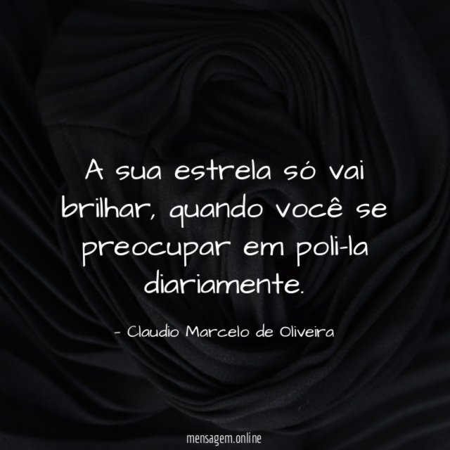 A sua estrela só vai brilhar