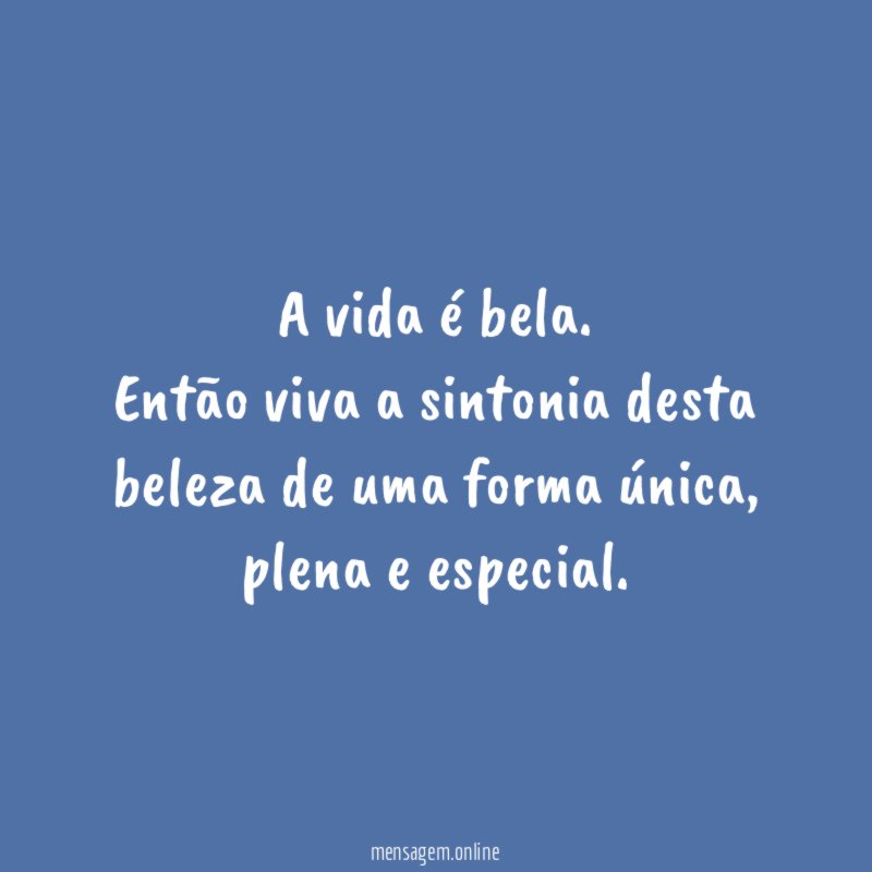 A vida é bela