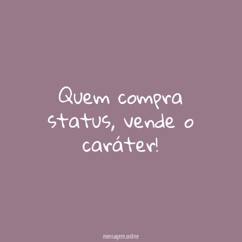 Quem compra status