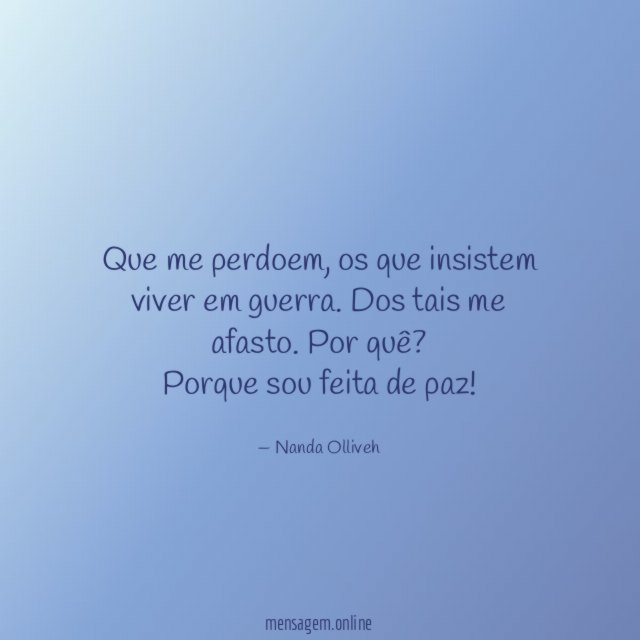 Que me perdoem