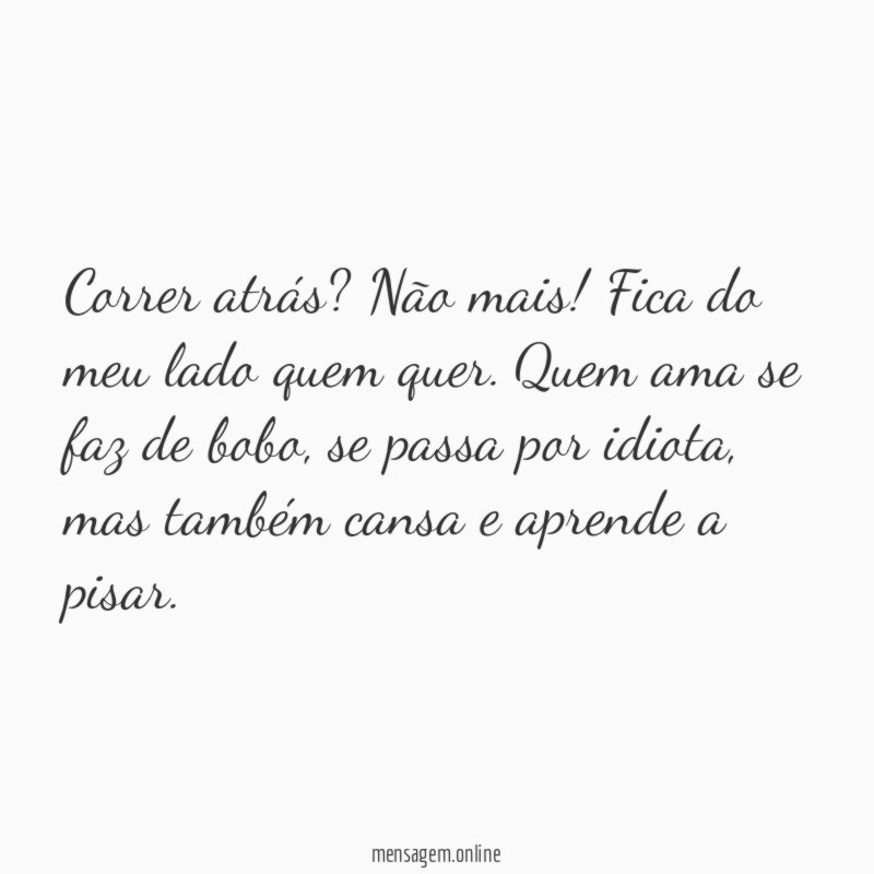 Correr atrás