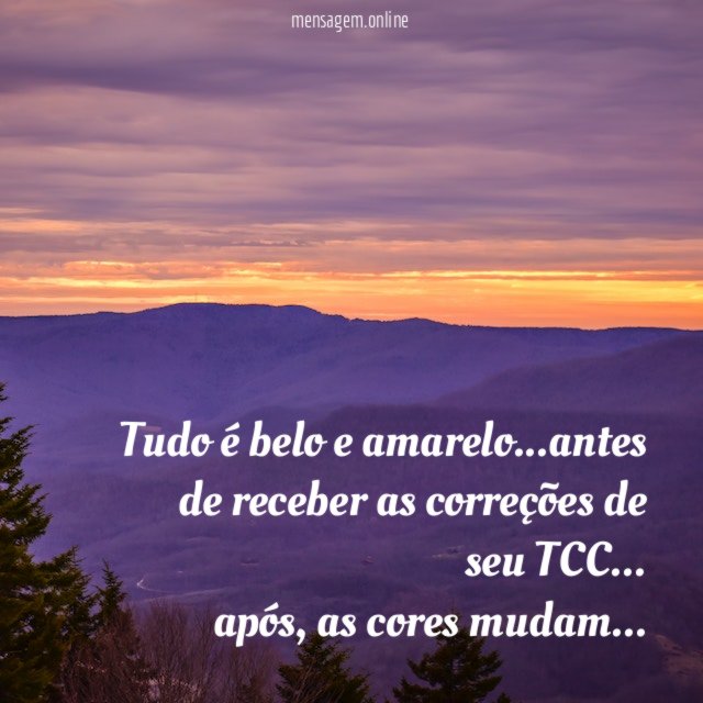 Tudo é belo e amarelo