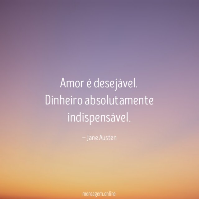 Amor é desejável