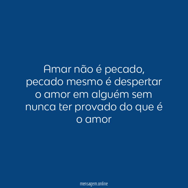 Amar não é pecado