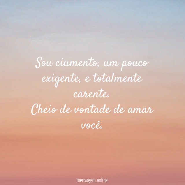 Sou ciumento