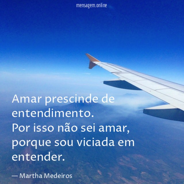 Amar prescinde de entendimento