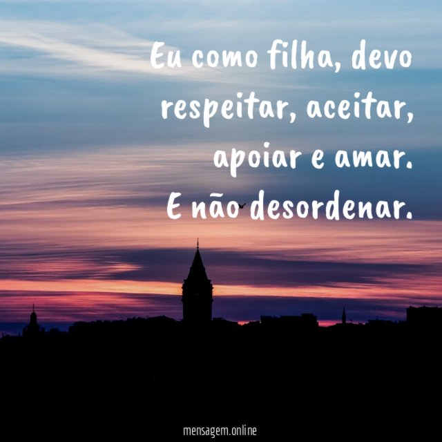 Eu como filha
