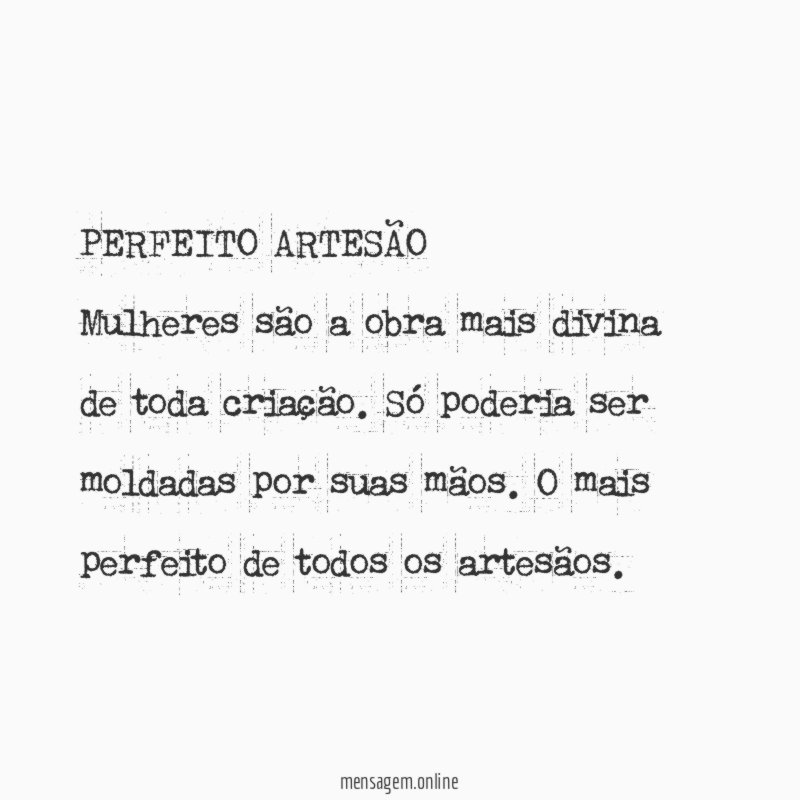 PERFEITO ARTESÃO