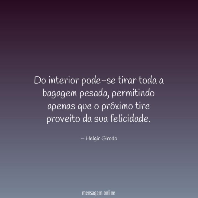 Do interior pode-se tirar toda a bagagem pesada
