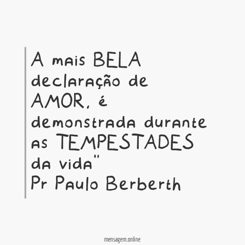 A mais BELA declaração de AMOR