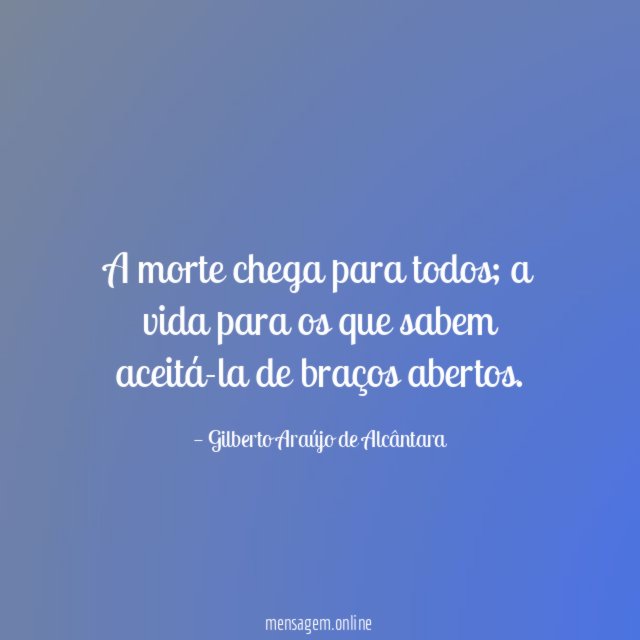 A morte chega para todos