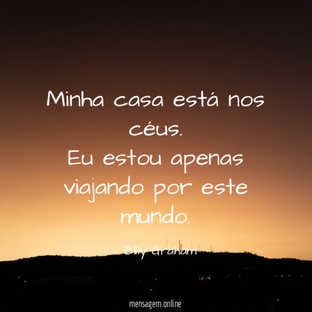 Minha casa está nos céus