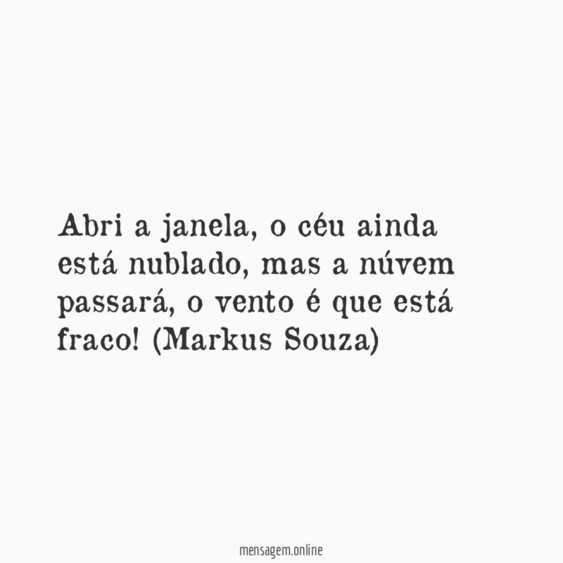 Abri a janela
