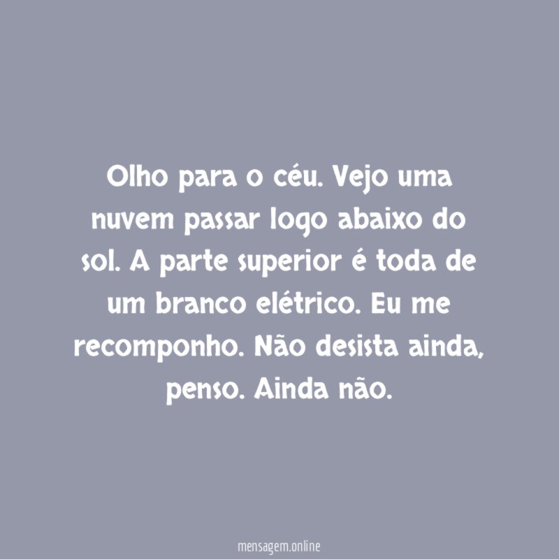 Olho para o céu