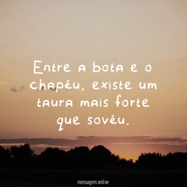 Entre a bota e o chapéu