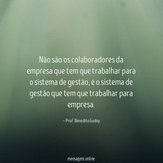 Não são os colaboradores da empresa que tem