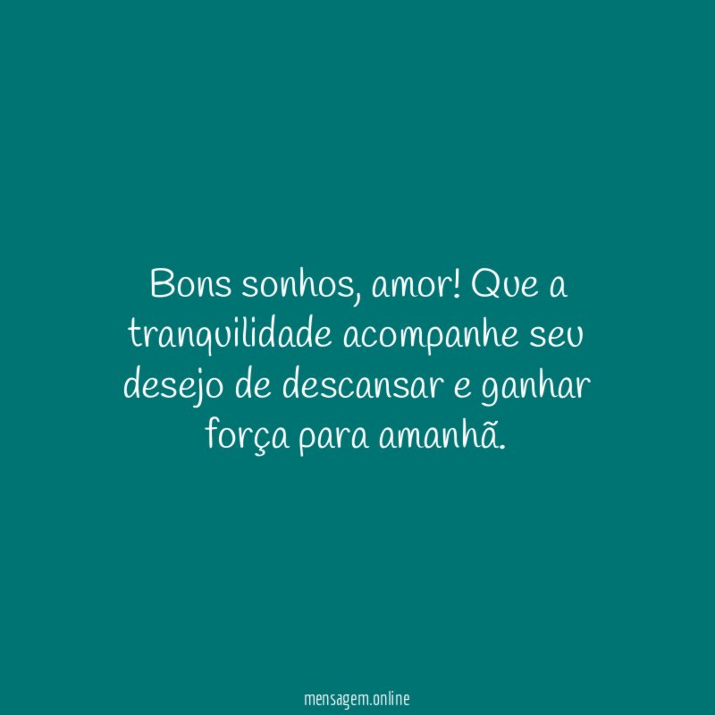 Força para Amanhã, Amor