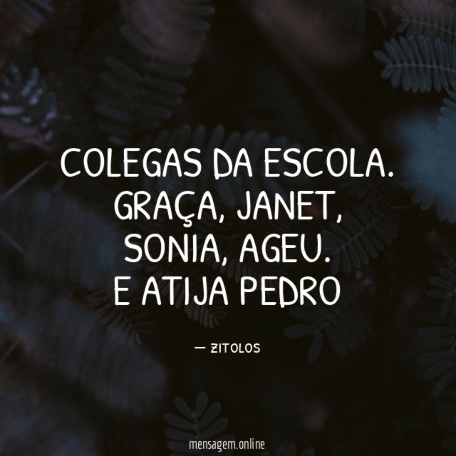 COLEGAS DA ESCOLA