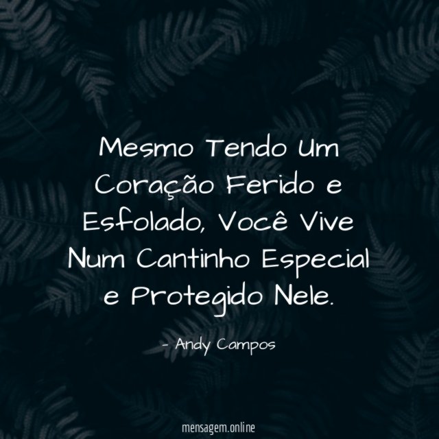 Mesmo Tendo Um Coração Ferido e Esfolado