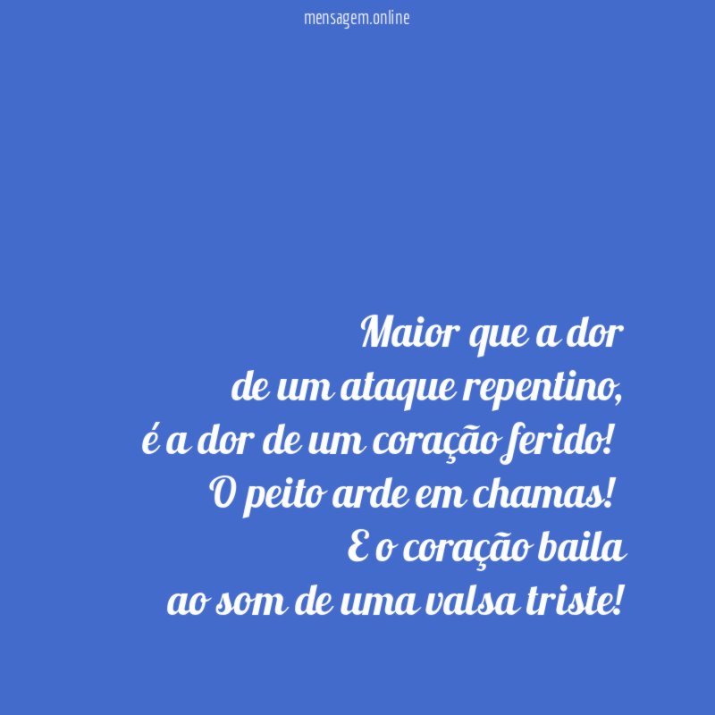 Maior que a dor de um ataque repentino