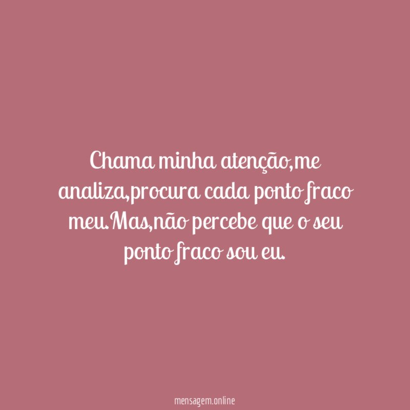 Chama minha atenção