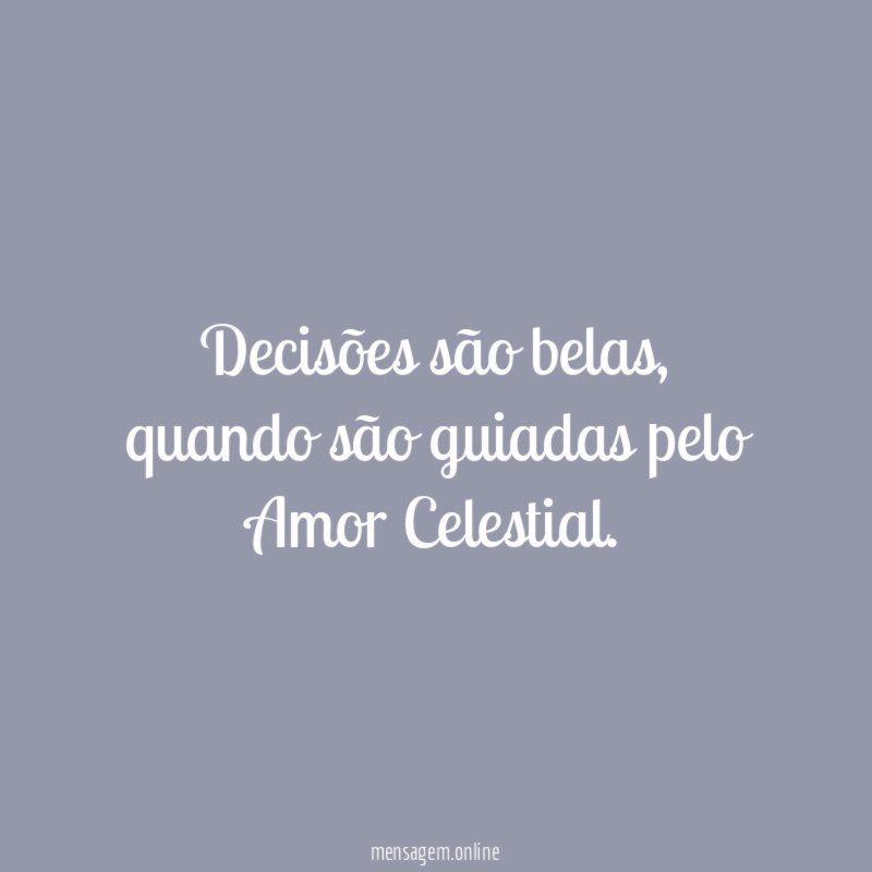 Decisões são belas
