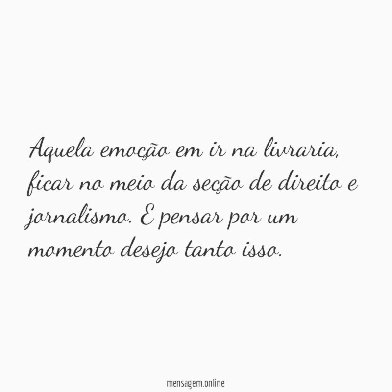 Aquela emoção em ir na livraria