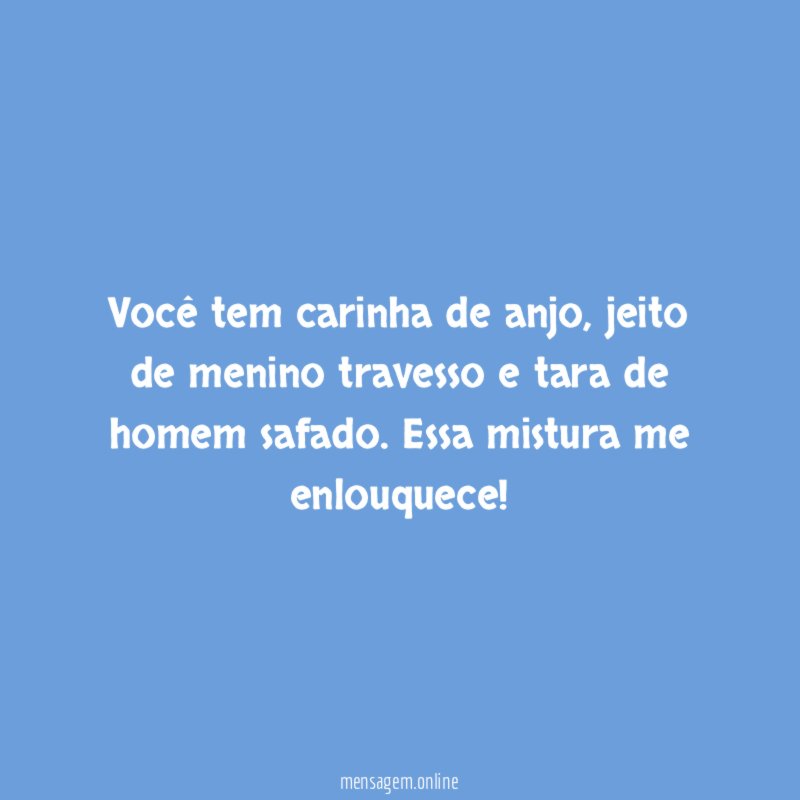 Você tem carinha de anjo