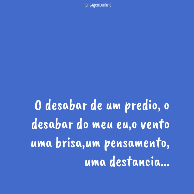 O desabar de um predio