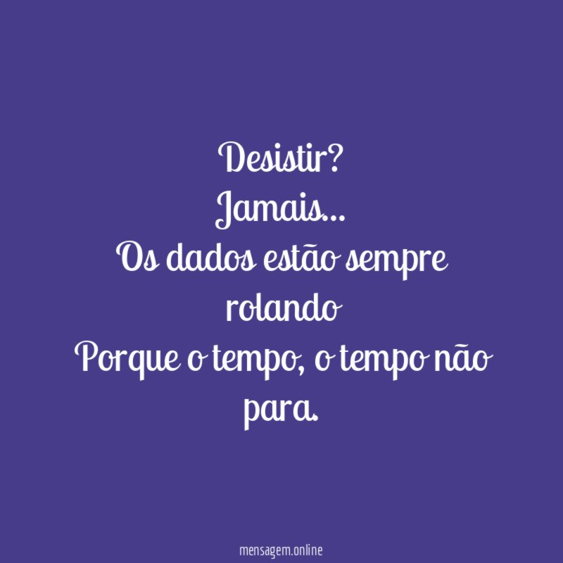Desistir